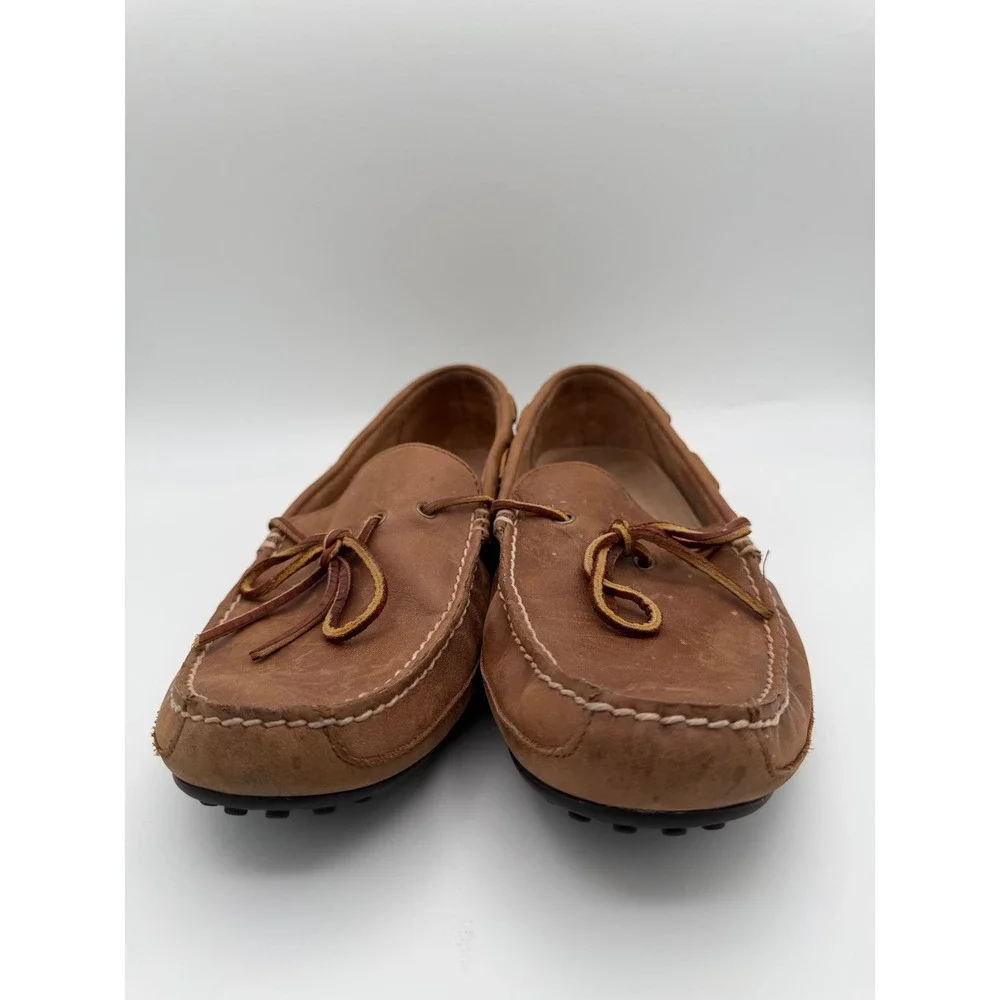 Polo Ralph Lauren Wyndings Tan Leather Driving Loafers Mens Size 13D 14557